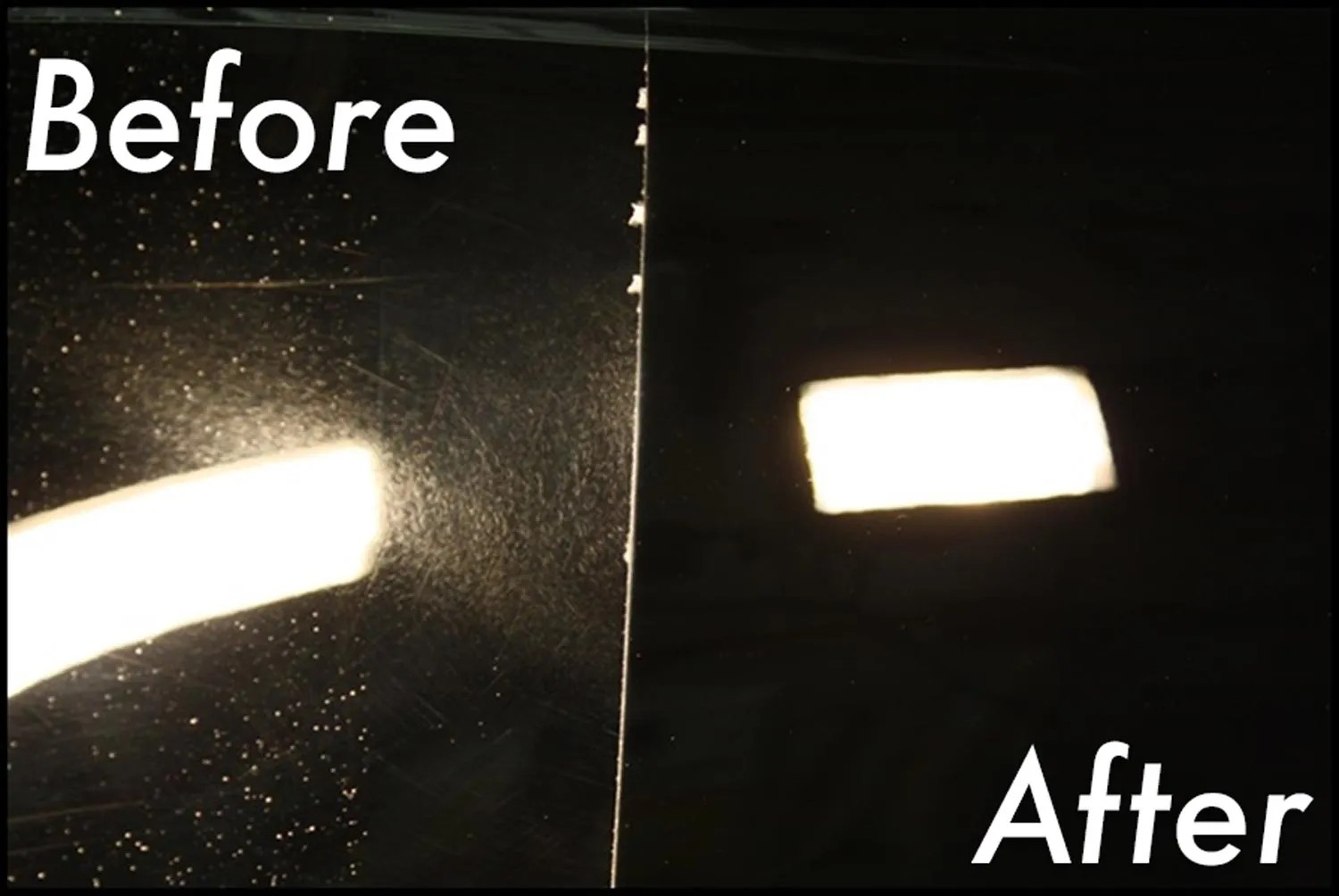 before and after 3-step reset package paint correction in orange county, ca