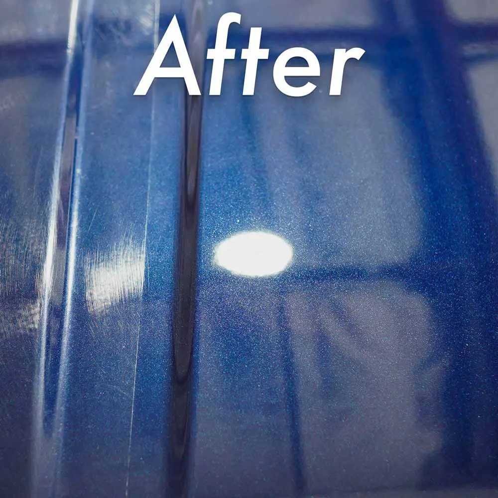 after paint correction image showing clear/glossy paint