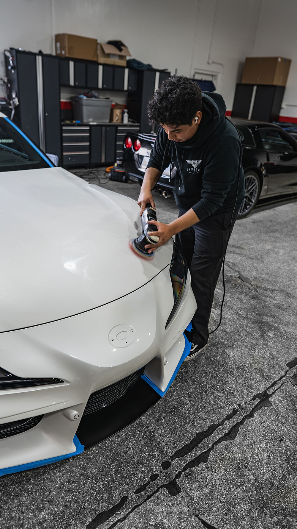 White Toyota Supra Polishing and Paint Correction Orange County CA 4