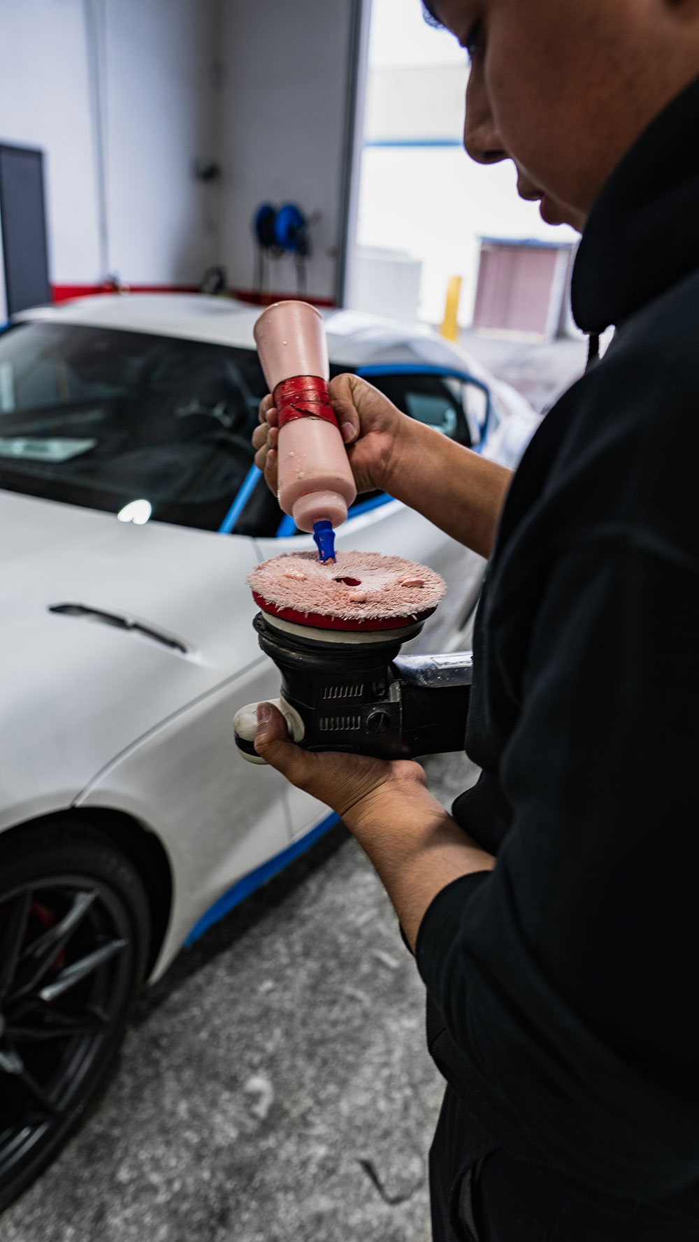 White Toyota Supra Polishing and Paint Correction Orange County CA 3