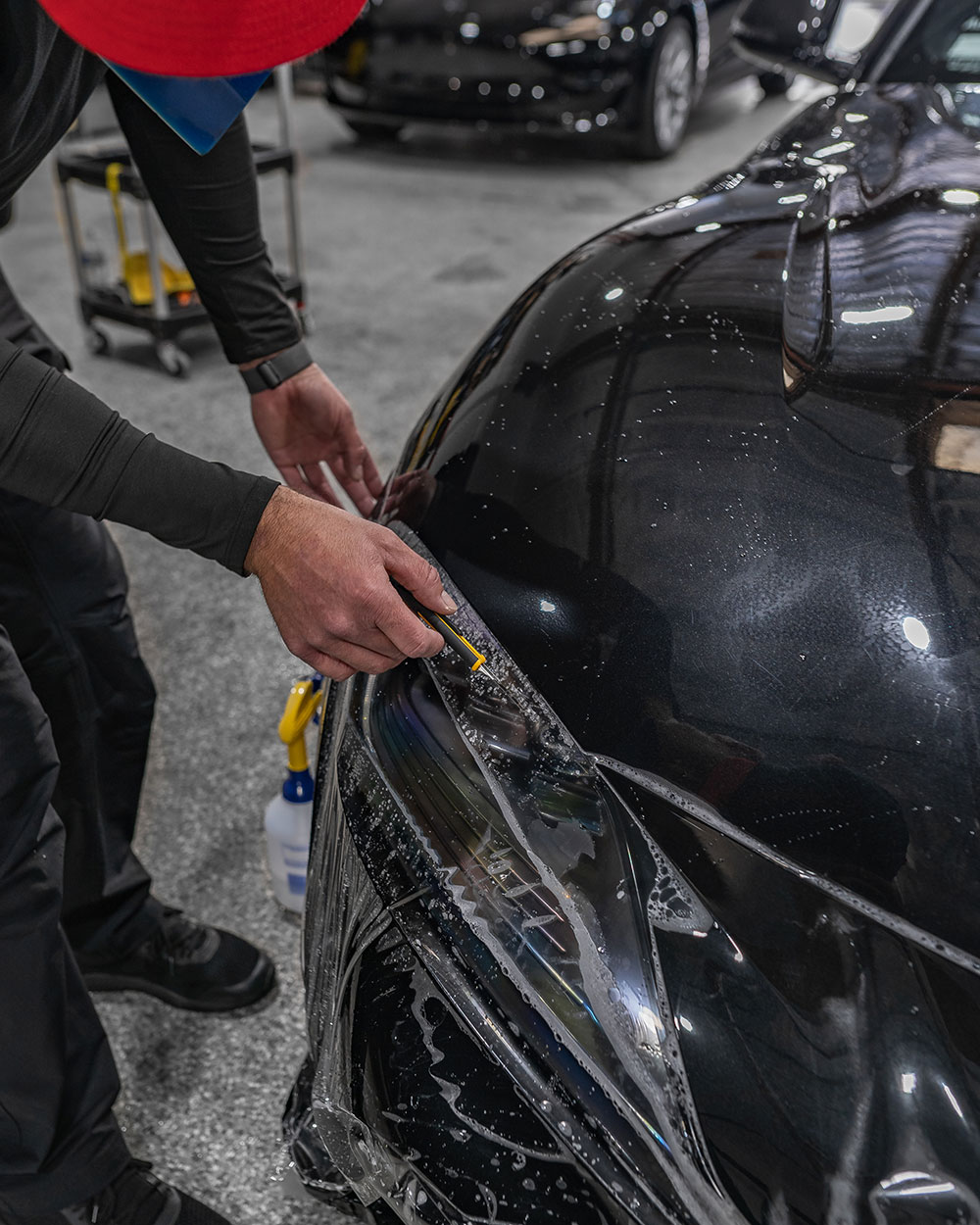 Black Toyota Supra PPF Install Orange County CA4