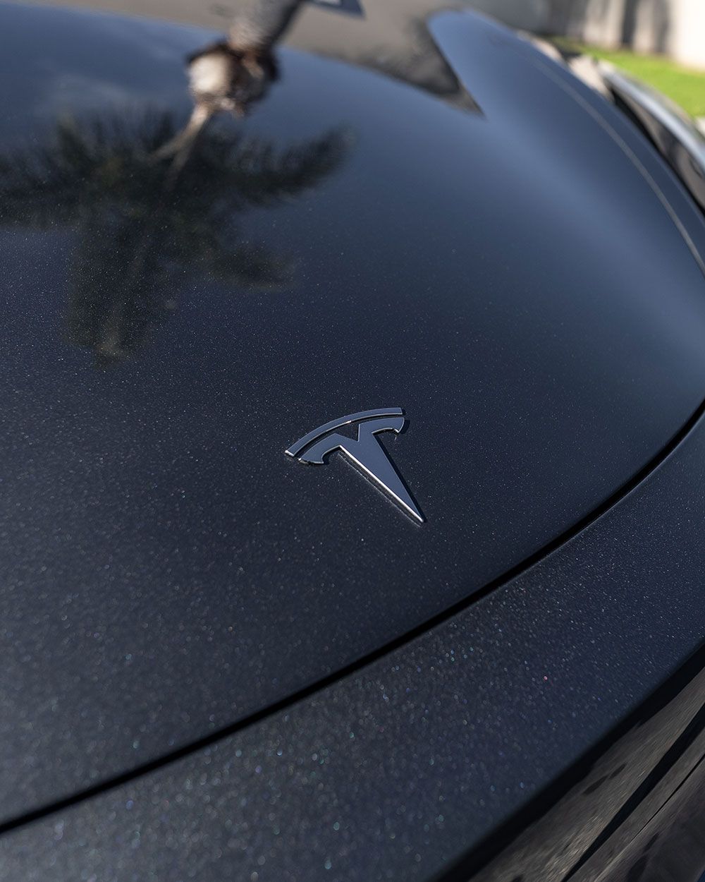 Grey Tesla Model Y Paint Protection Film and Ceramic Coating Southern California -SFW-6