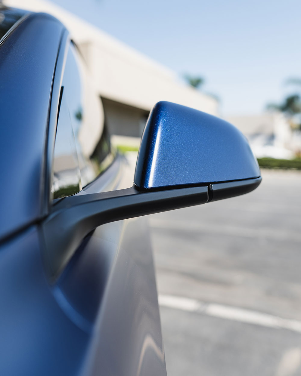 Blue Tesla Model Y Matte PPF with Stek DynoMatt Orange County CA-SFW-2