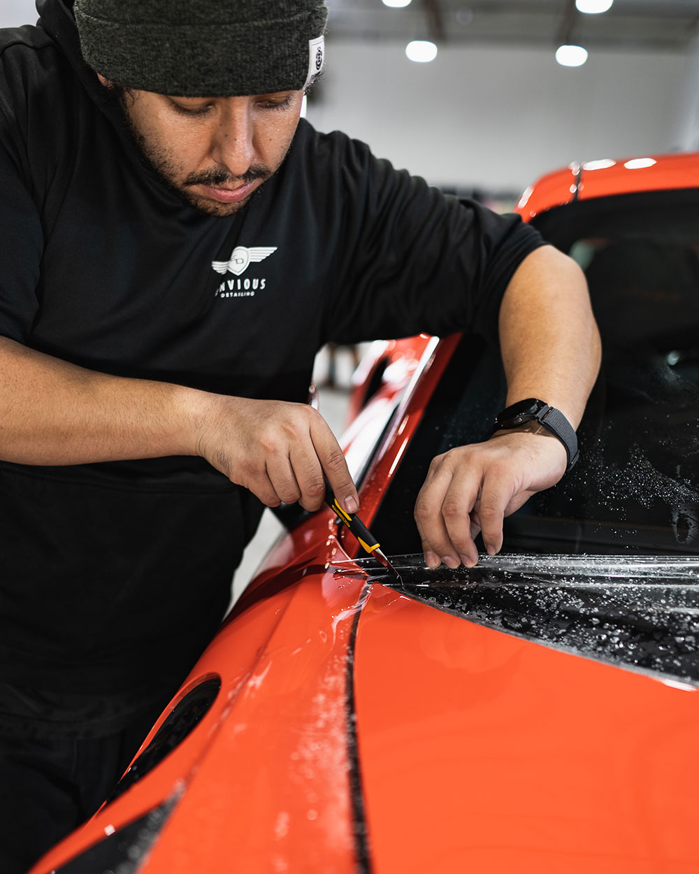 Orange Porsche GT3RS Full Body Custom PPF Install Orange County CA -SFW-6