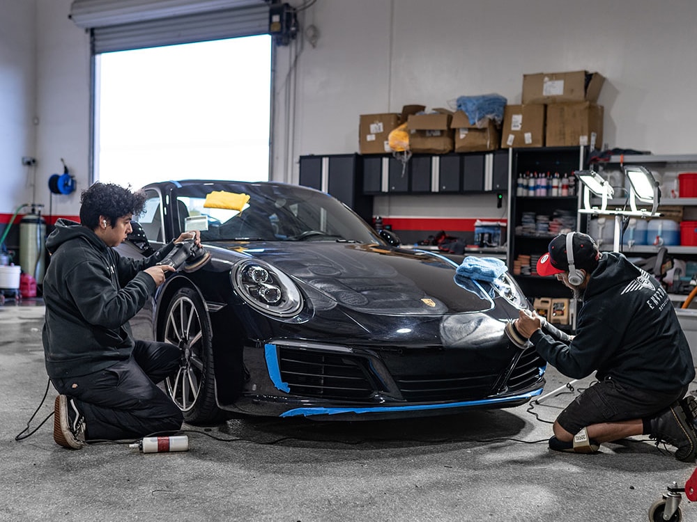 Black Porsche GT3 Paint Correction Orange County CA-SFW-2