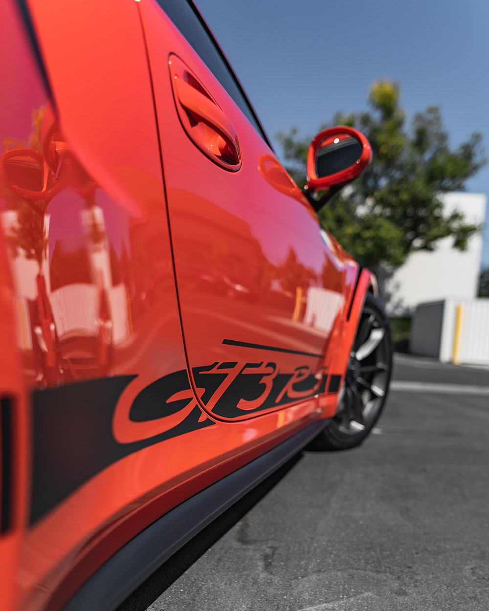 Orange Porsche GT3RS Full Body Custom PPF Install Orange County CA -SFW-3