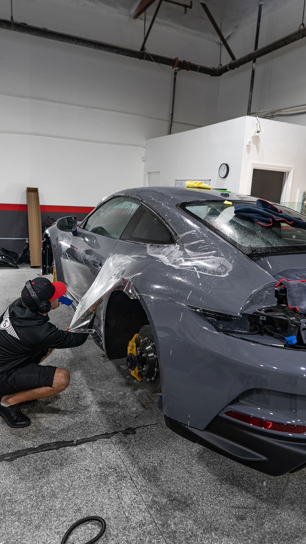 Grey Porsche GT3 Full Body PPF Orange County CA-SFW-6