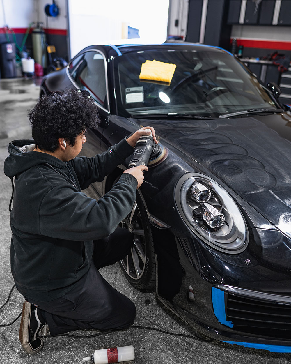 Black Porsche GT3 Paint Correction Orange County CA-SFW-1