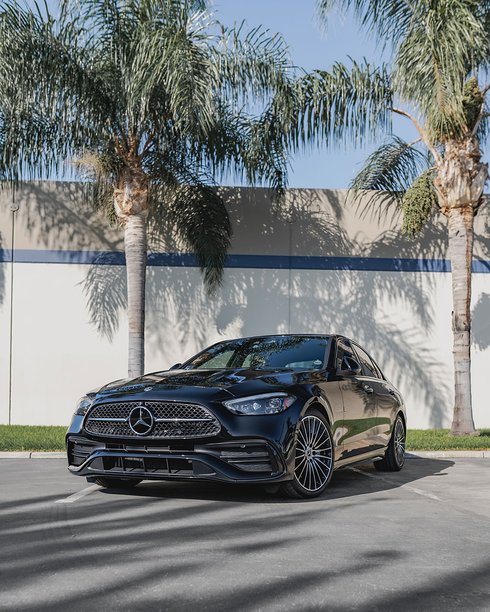 Black Mercedes 4matic paint correction and ceramic coating orange, ca -sfw1