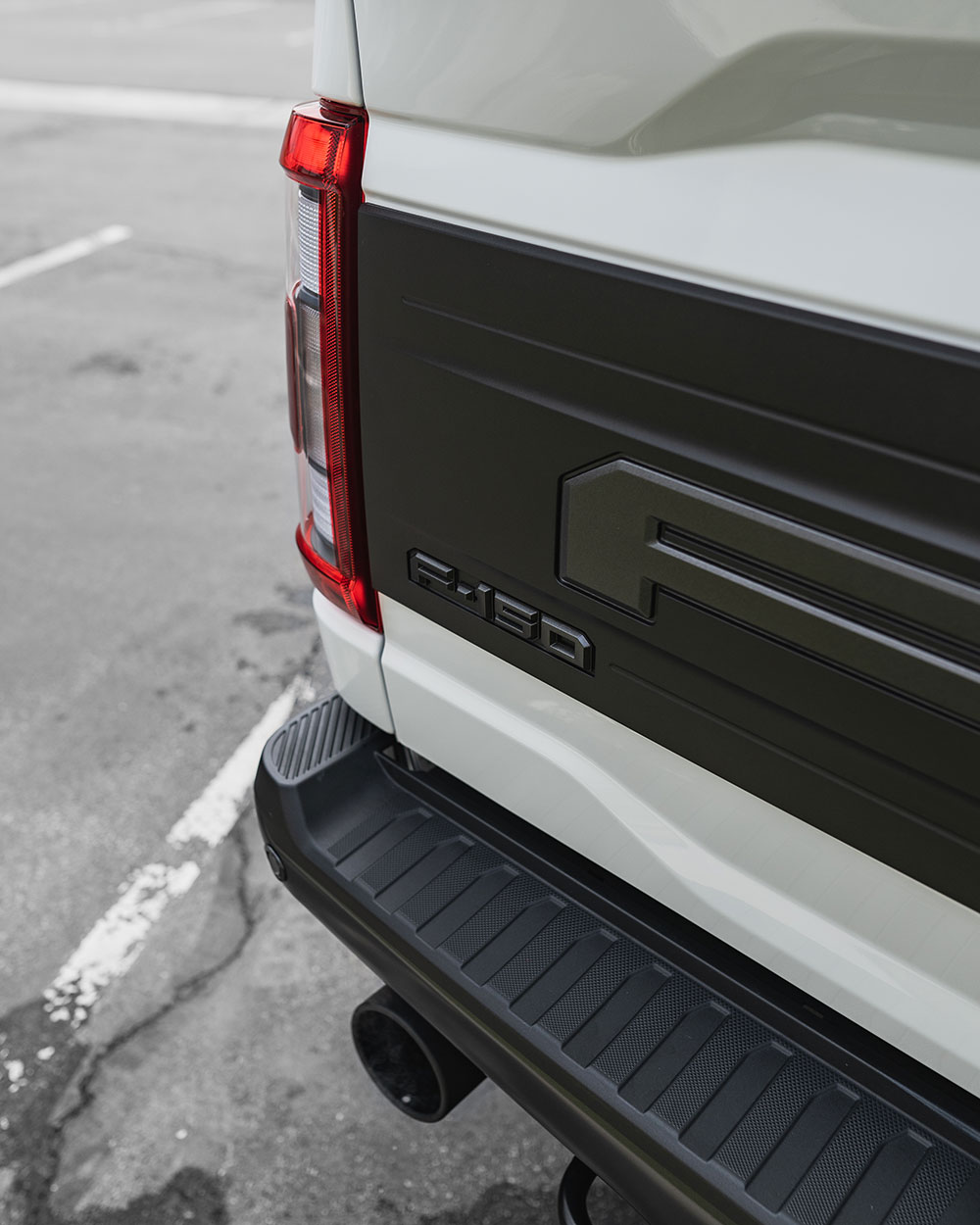 White Ford F150 Raptor paint correction and ceramic coating socal sfw8