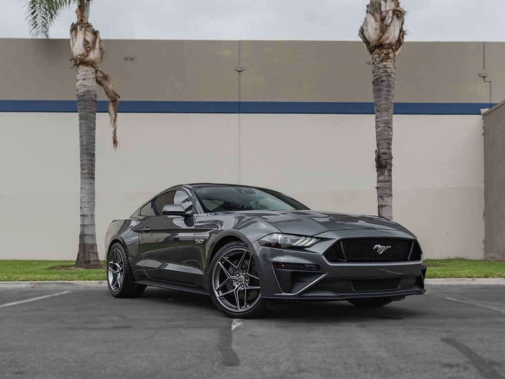 Grey Ford Mustang GT Paint Protection FIlm orange county ca sfw7