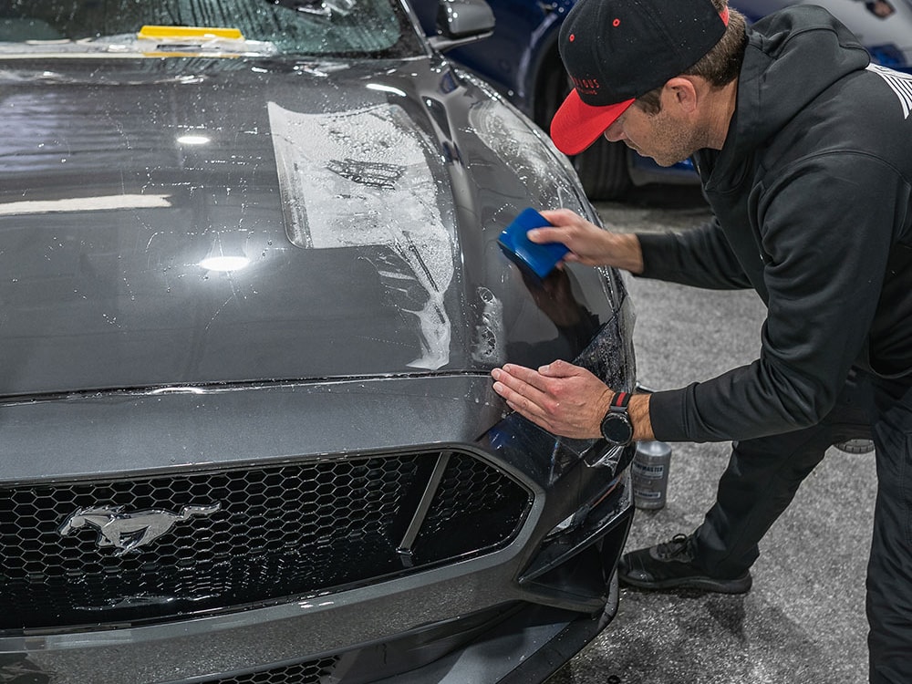 Grey Ford Mustang GT Paint Protection FIlm orange county ca sfw5