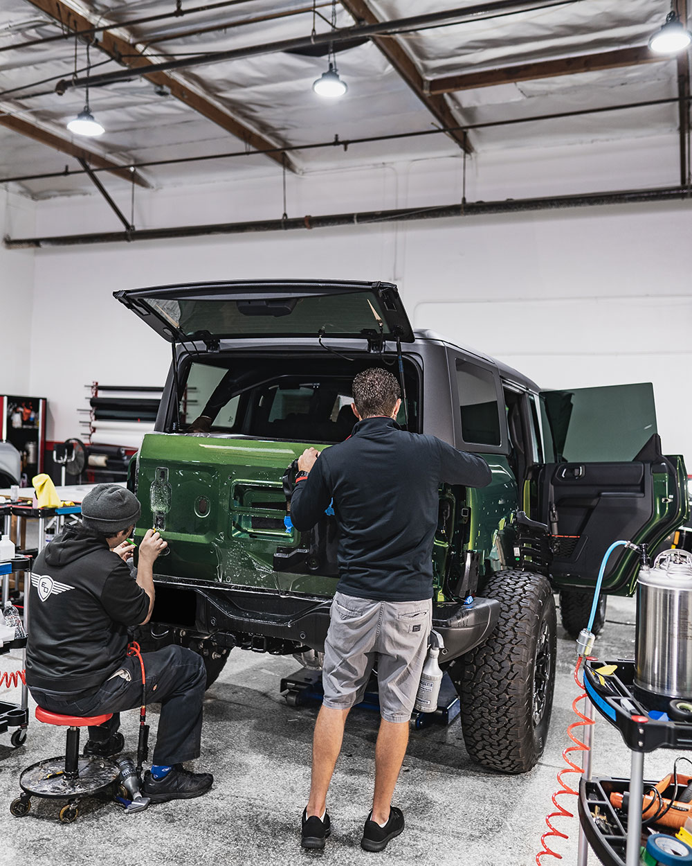 Green Ford Bronco Raptor Full Body Paint Protection Film in SoCal sfw10