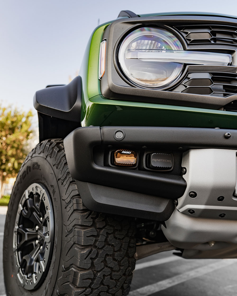 Green Ford Bronco Raptor Full Body Paint Protection Film in SoCal sfw5