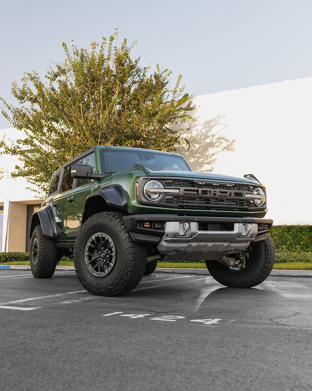 Green Ford Bronco Raptor Full Body Paint Protection Film in SoCal sfw1