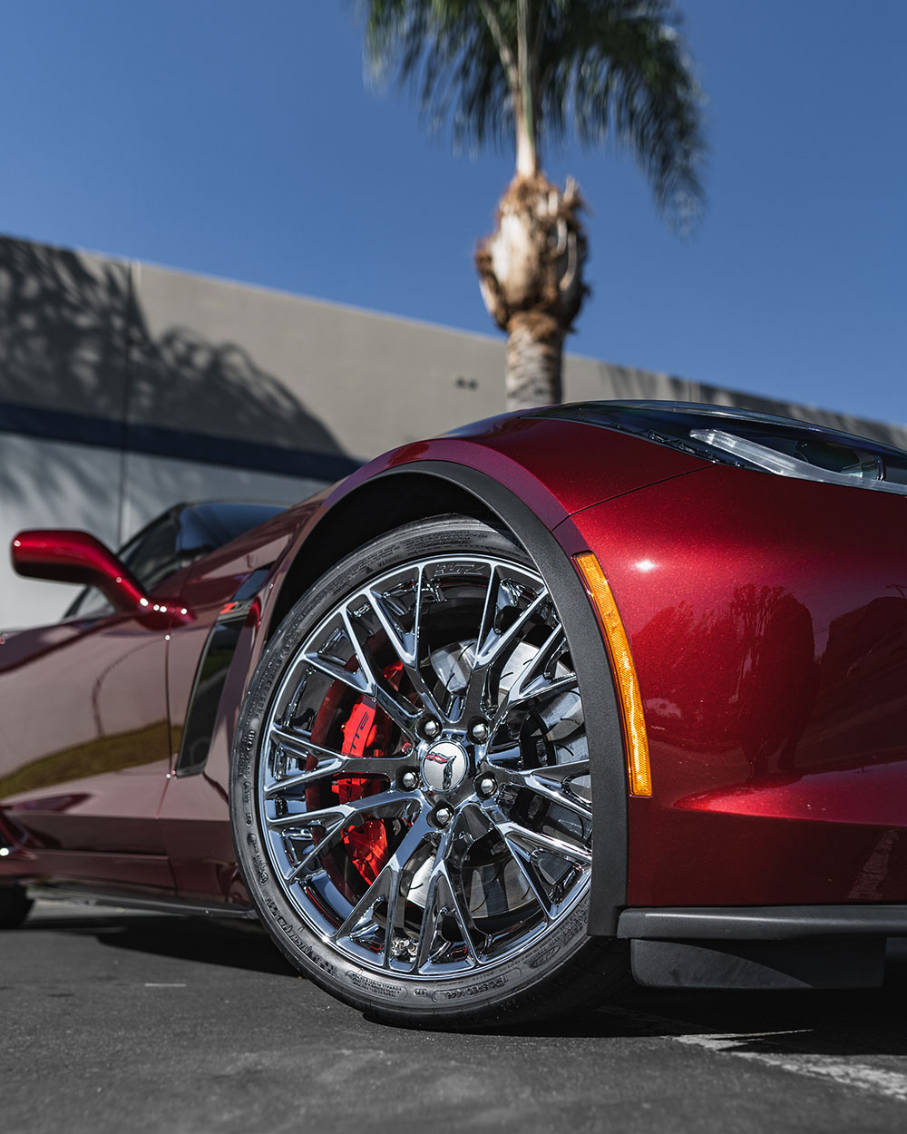 red corvette c7 z06 polish and ceramic coating sfw4