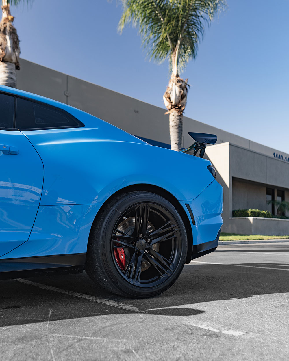 Blue Camaro ZL1 full body paint protection film socal sfw3