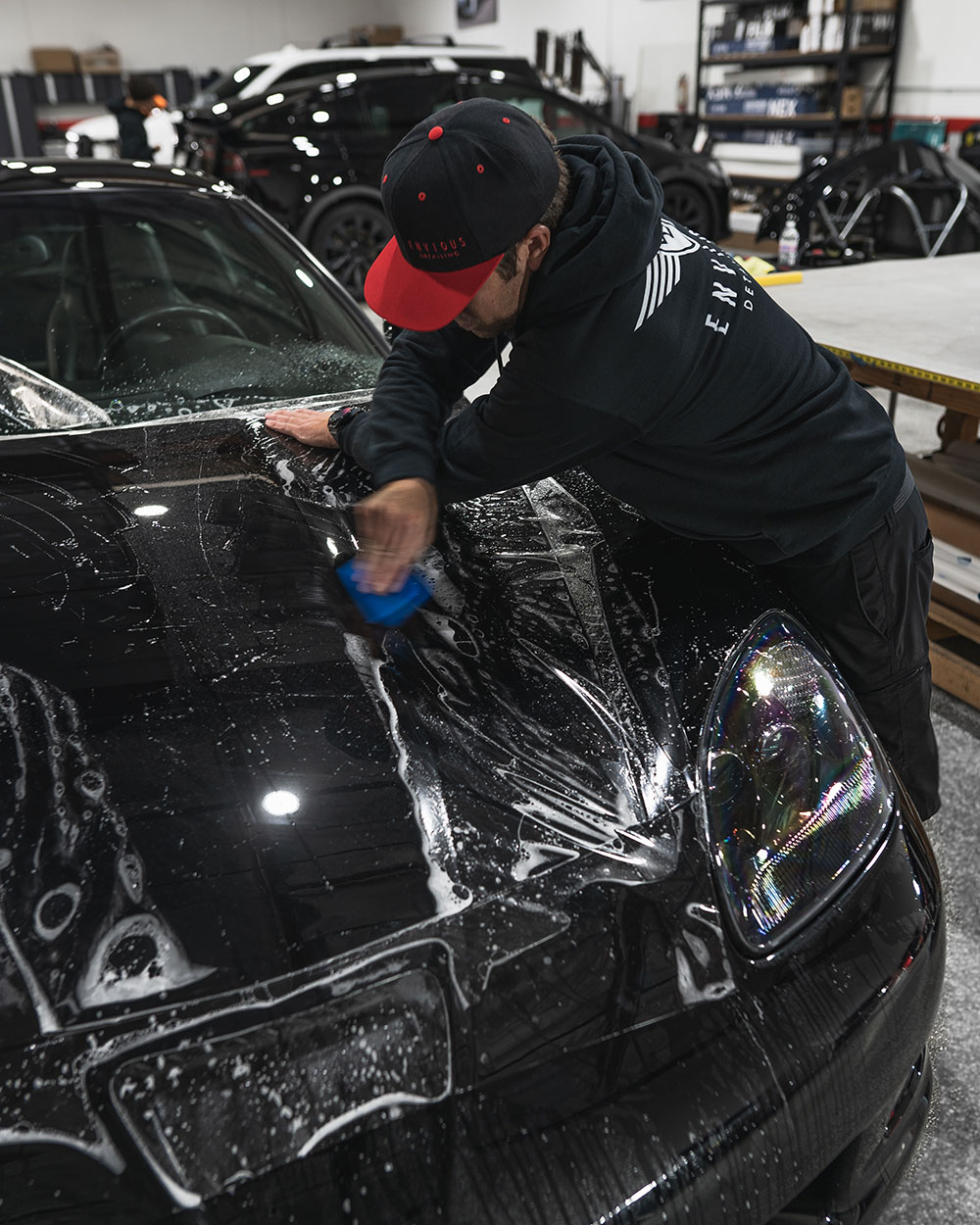 black corvette c6 z06 paint protection film socal sfw1