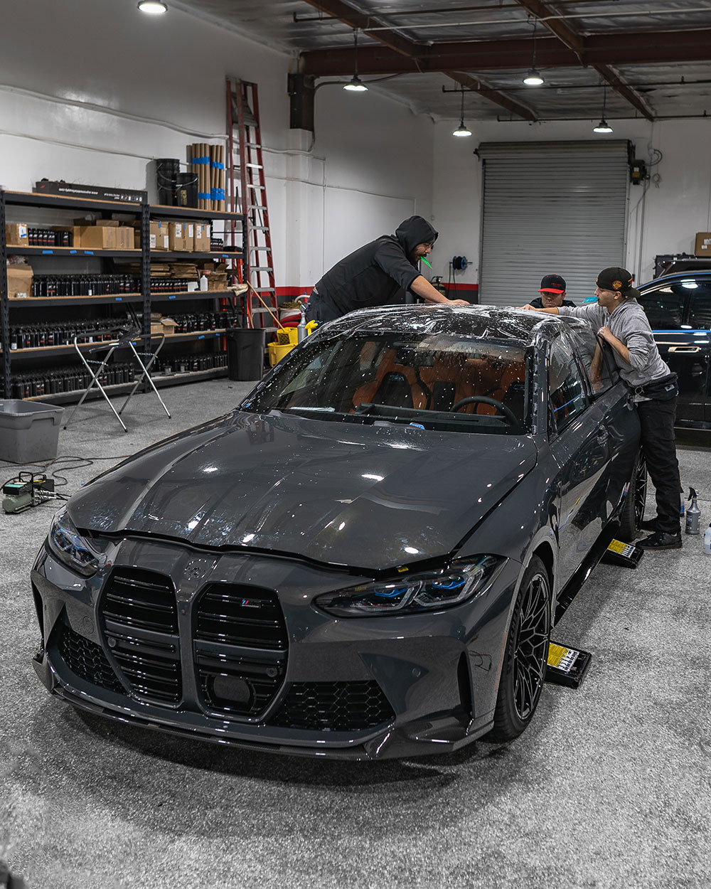 dravit grey bmw m3c full body ppf install orange county ca sfw1