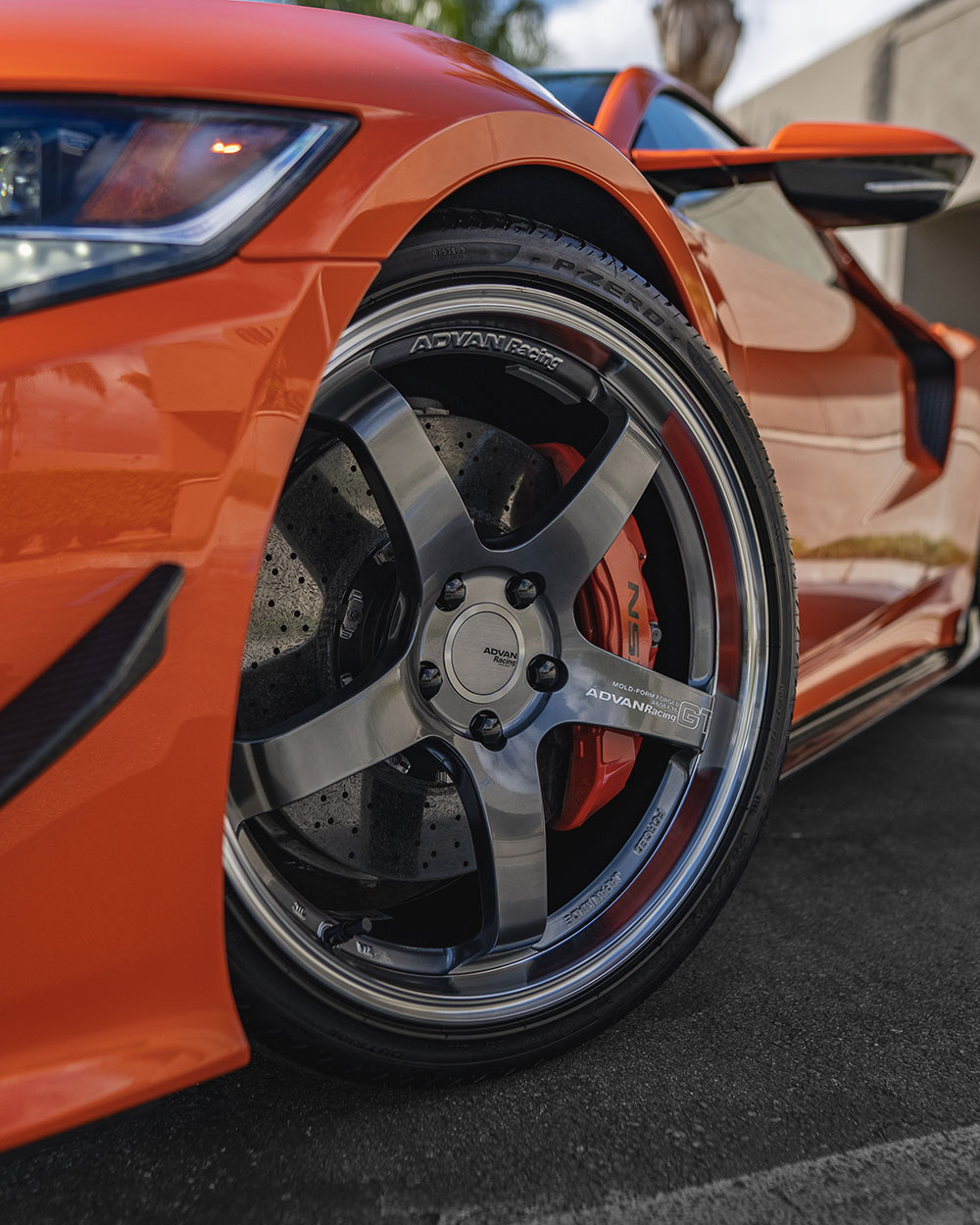 orange acura nsx carbon fiber parts install and full front ppf install orange county ca sfw2